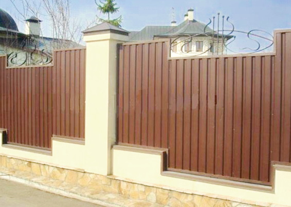 профнастил на забор